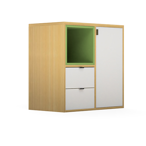 Modular Office Side Storage Side Runner Cabinet Open cabinet Open Storage Prime Series Ek Design