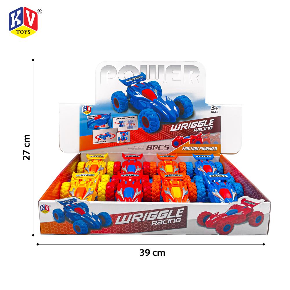 8 Pcs Friction Power Wriggle Racing Car (625)