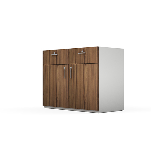 Office Modular Side Storage Cabinet - Pre-laminated Board, Handmade Indian Style Design | Durable Elegance With 1-year Warranty