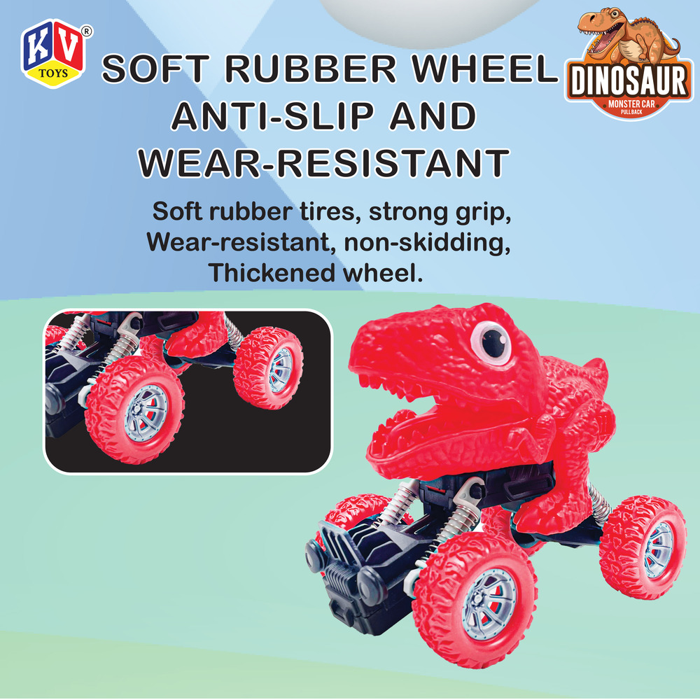 1 Pc Friction Power Monster Dinosaur Car - Pvc (635)