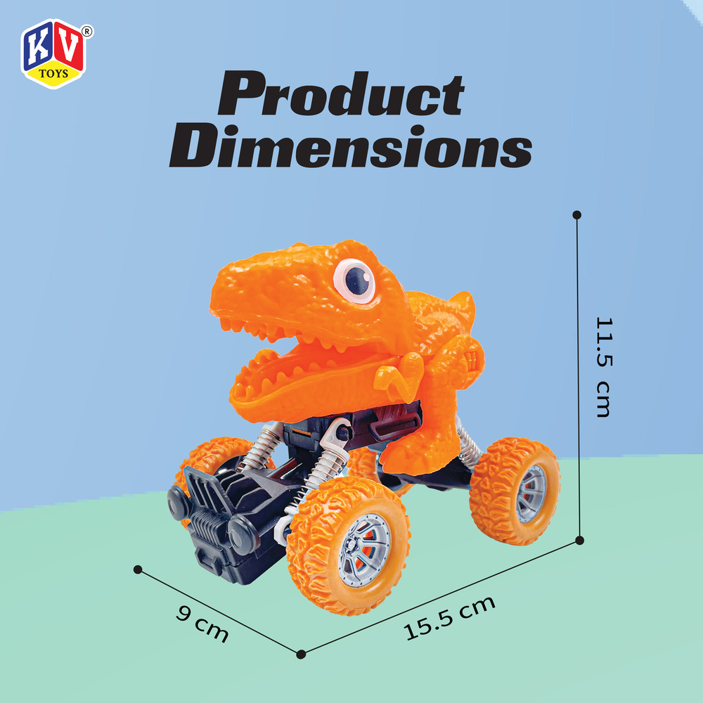 1 Pc Friction Power Monster Dinosaur Car - Pvc (635)