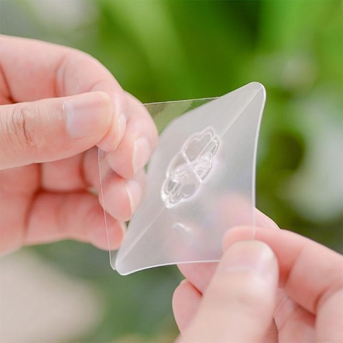 42m Hook Sticker - Plastic Adhesive Wall Hook | Transparent, Heavy Duty, Waterproof Design For Various Surfaces, Perfect For Kitchens And Bathrooms