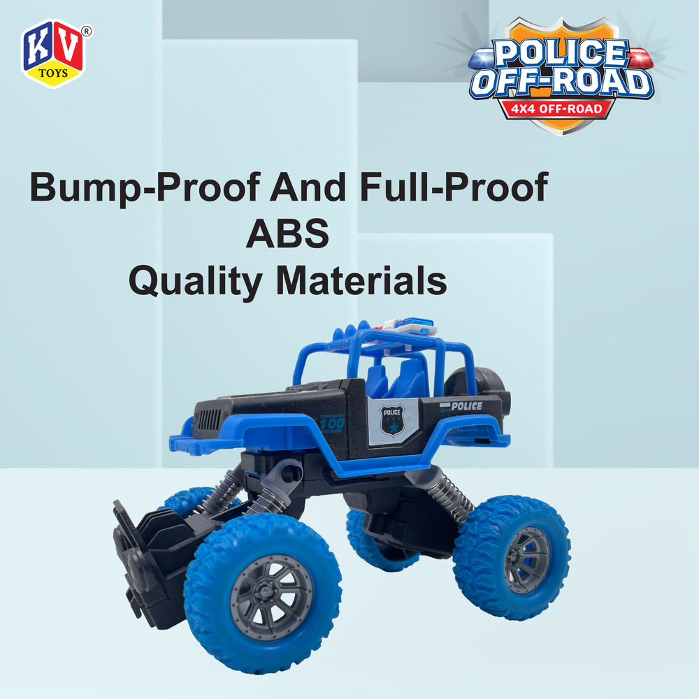 12 Pcs Friction Power Off-Road Police Car  (629)