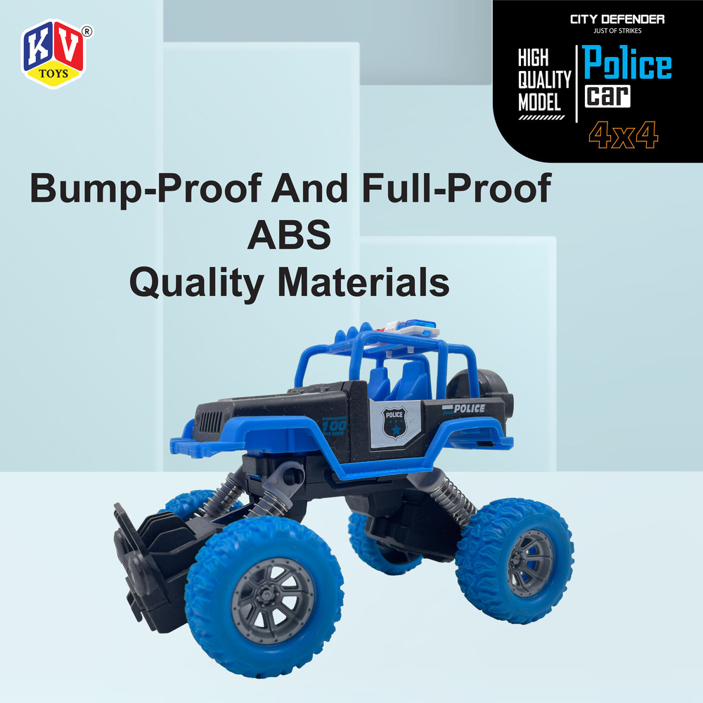 1 Pc Friction Power Off-Road Police Car - Pvc  (637)