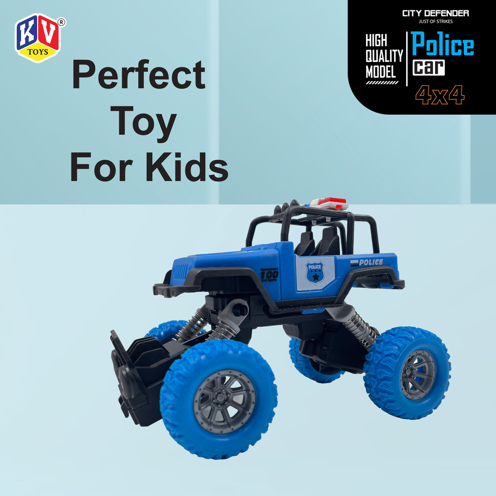 1 Pc Friction Power Off-Road Police Car - Pvc  (637)