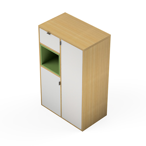 Modular Office Side Storage Storage Low Height Storage Cabinet Open Cabinet Open Storage Prime Series Ek Design - Feature: Durable
