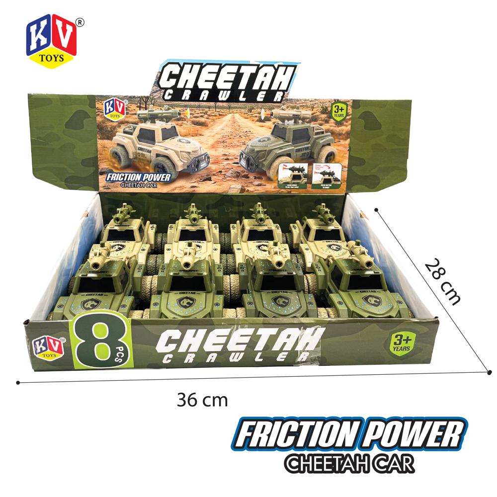 8 Pcs Friction Power Cheetah Crawler With 4 Pcs Shoot (643)