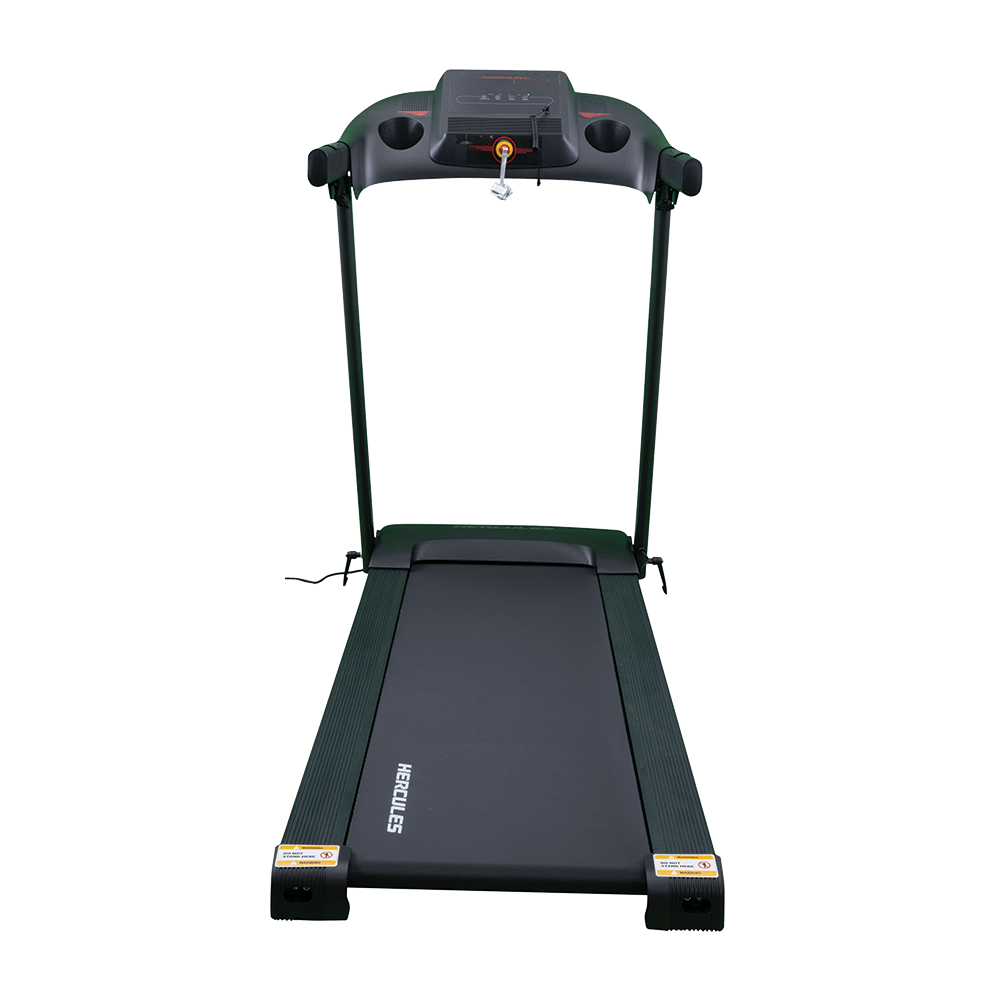 Hercules Treadmill Tm21e - Plastic Construction | 47x17 Extra Wide Running Area, 12 Km/hr Maximum Speed, Mp3 Player, Foldable Structure
