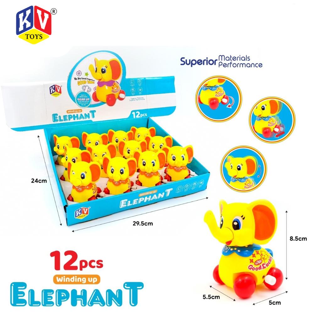 12 Pcs Cute Elephant (410)