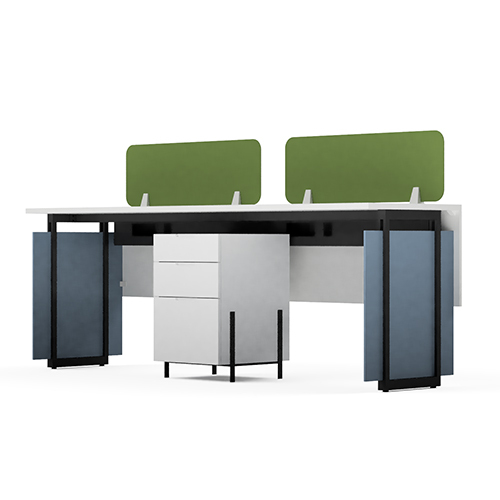 Modular Office Workstation 2 Seater Linear Sharing Bold Series Ek Design