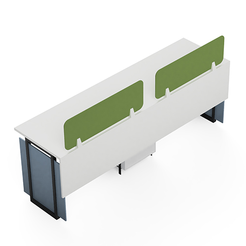Modular Office Workstation 2 Seater Linear Sharing Bold Series Ek Design