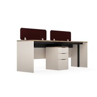 Modular Office Workstation 2 Seater Linear Sharing Horizon Series Ek Design
