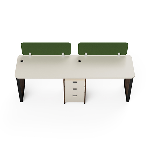 Modular Office Workstation 2 Seater Linear Sharing Neo Series Ek Design