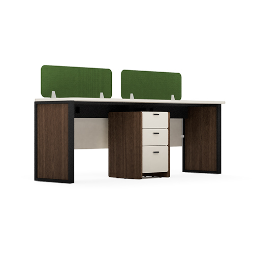Modular Office Workstation 2 Seater Linear Sharing Neo Series Ek Design