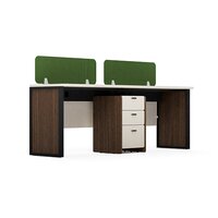 Modular Office Workstation 2 Seater Linear Sharing Neo Series Ek Design