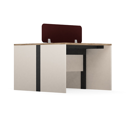 Modular Office Workstation 2 Seater Sharing Horizon Series Ek Design