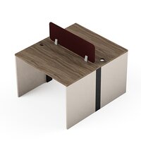 Modular Office Workstation 2 Seater Sharing Horizon Series Ek Design