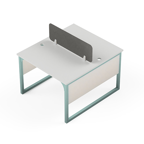 Modular Office Workstation - Pre Laminated Board, 2 Seater Sharing Design | Modern Elegance, Durable, Easy To Clean, 1-year Warranty