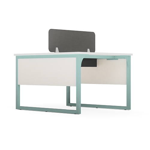 Modular Office Workstation - Pre Laminated Board, 2 Seater Sharing Design | Modern Elegance, Durable, Easy To Clean, 1-year Warranty