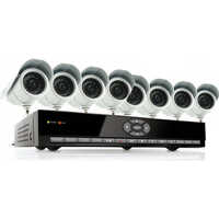 CCTV Camera Setup - Durable Metal Construction, White Color for Indoor/Outdoor Use | Electric Power Supply, Ideal for Industrial Applications with Warranty