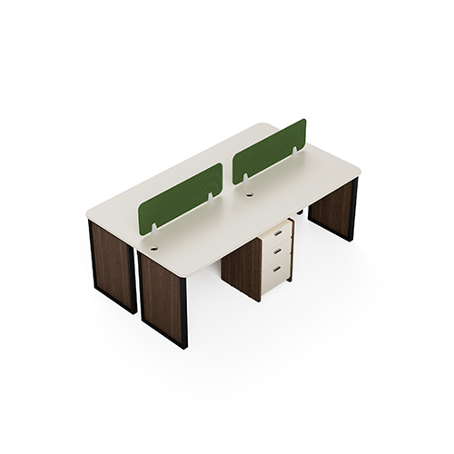 Modular Office Workstation 4 Seater Quad Sharing Neo Series Ek Design