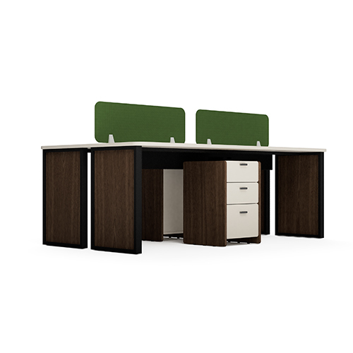 Modular Office Workstation 4 Seater Quad Sharing Neo Series Ek Design