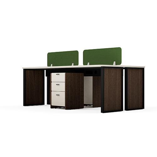 Modular Office Workstation 4 Seater Quad Sharing Neo Series Ek Design