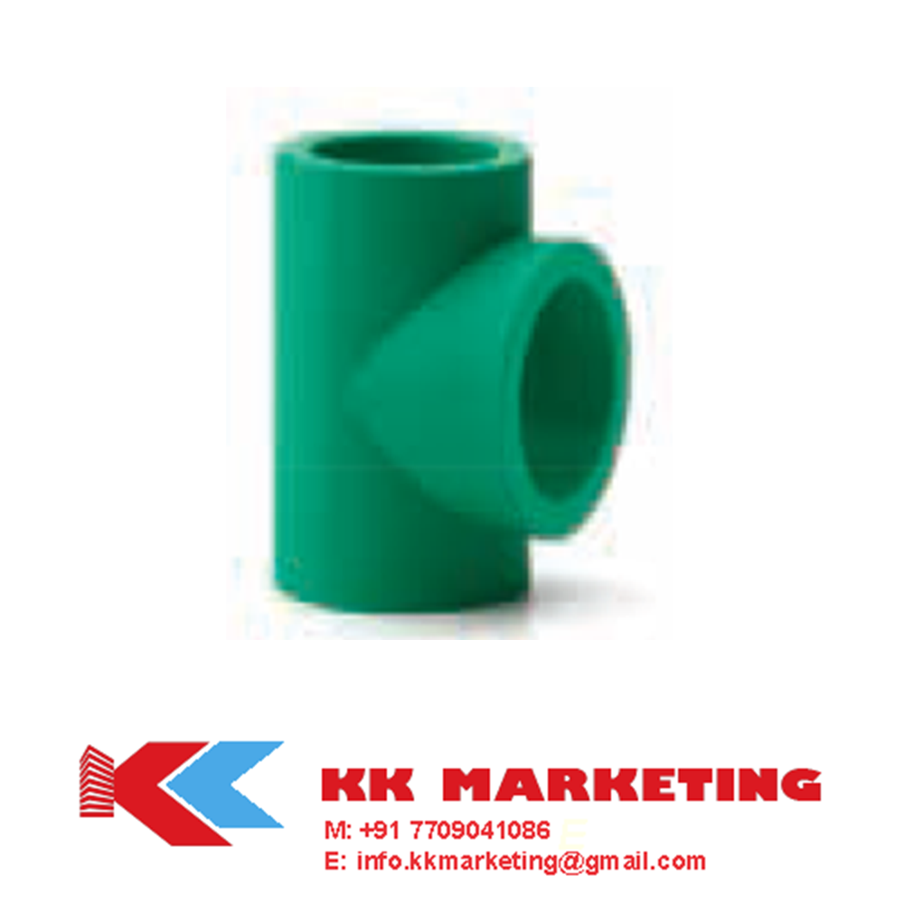 Ppr Equal Tee - Durable Plastic, Round Shape, Blue Finish | Easy To Install, High-temperature And Pressure Resistance, Warranty Included