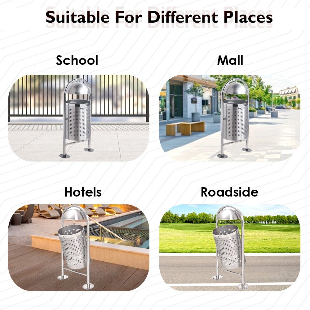 Stainless Steel Dustbin Single