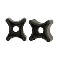 Black Pvc Cover Block - Pvc Material, 25 Mm Size, Sleek Black Color, Polished Surface Treatment, Ideal For Industrial Applications