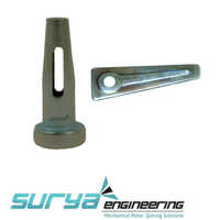 Mivan Pin And Wedges Lock - Steel, 6 Millimeter Diameter, 50 Millimeter Length, Hot Dip Galvanized Surface Treatment, Corrosion Resistant And Durable For Formwork Stability