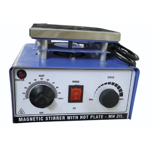 2 Litre Magnetic Stirrer With Hot Plate - Application: For Heating The Liquid Stirring Or Without Stiring