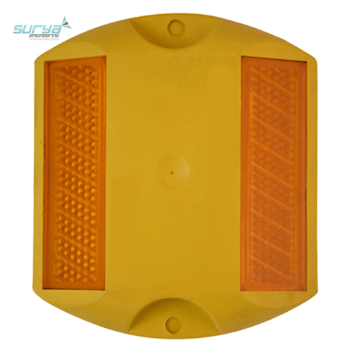 3 Mm Reflector Road Stud - Color: Yellow