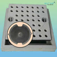 Pvc Manhole Cover - 110mm Square Shape, 100kg Load Capacity | Secure Locking Mechanism, Polished Finish For Drainage Systems