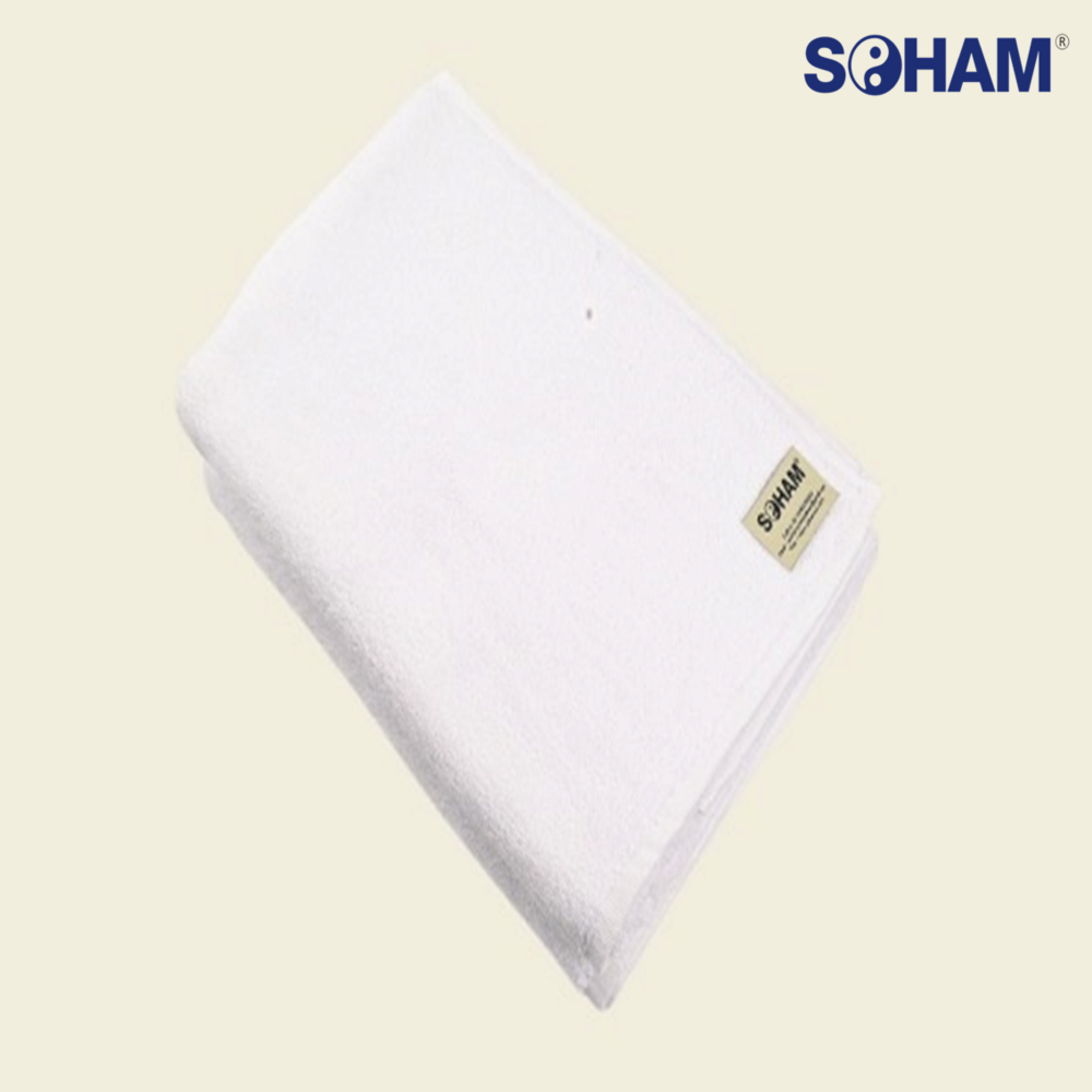 Pr-1016-soham Hospital Towels - 100% Cotton, Multiple Sizes (12"x12" To 36"x72"), White | Luxuriously Soft, Highly Absorbent, Durable For Medical Use