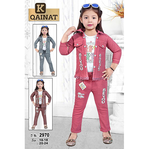 D.no-2970 Girls 3 Pieces Set