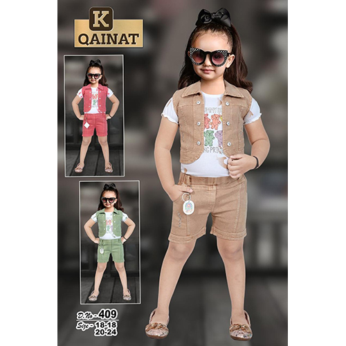 D.No-409 Girls 3 Pieces Set - Color: Different Available