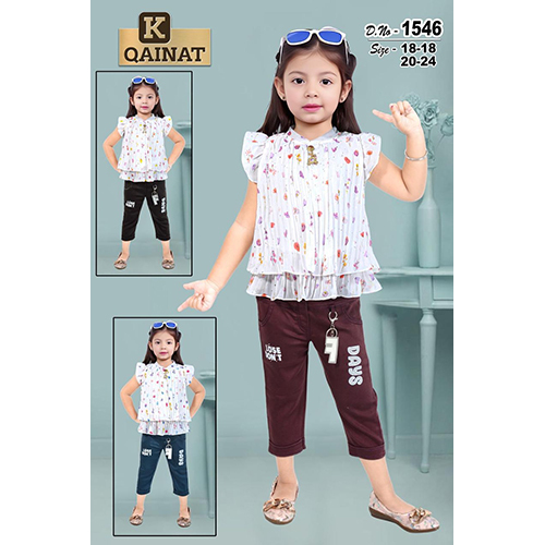 D.no-1546 Girls Capri And Top