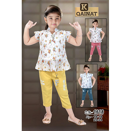 D.no-1618 Girls Capri And Top