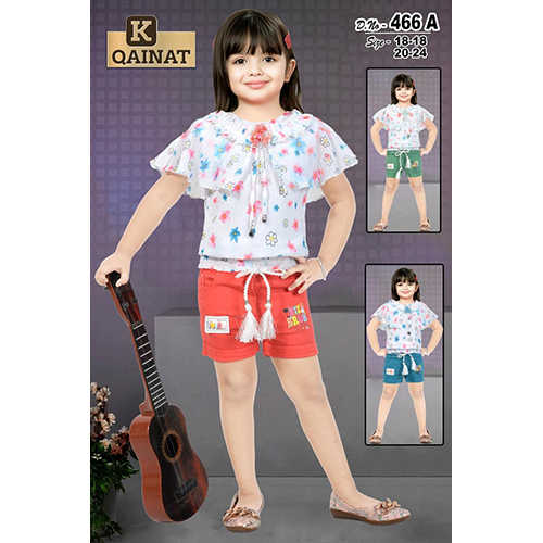 D.no-466 A Girls Shorts And Top