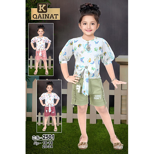 D.no-2501 Girls Shorts And Top