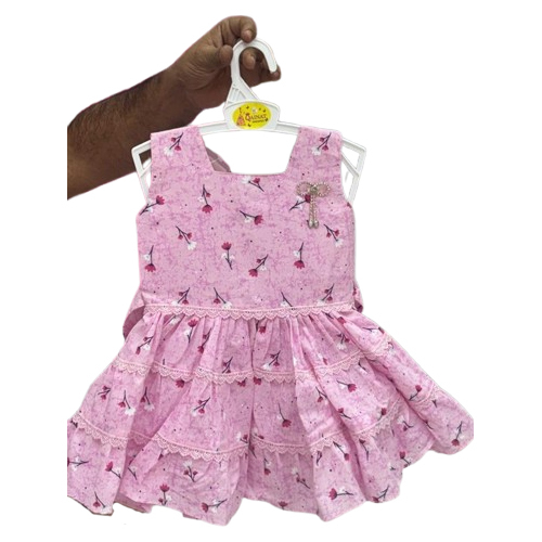 Kids Pink Color Girls Frock