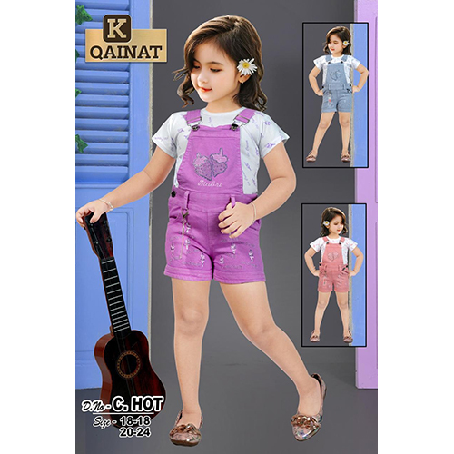 D.No-C.Hot Kids Short Dangri - Color: Different Available