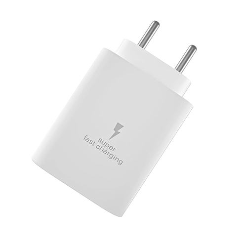 White Mobile Charger Adapter