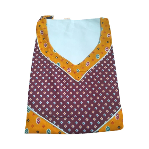 250 GSM Ladies Printed Cotton Night Gown