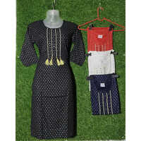 Rayon Embroidered Kurtis