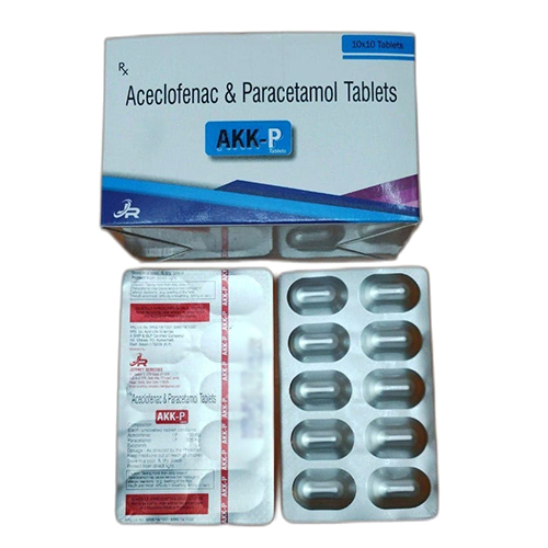 Aceclofenac And Paracetamol Tablets - Drug Type: General Medicines