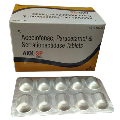 Aceclofenac Paracetamol And Serratiopeptidase Tablets - Drug Type: General Medicines