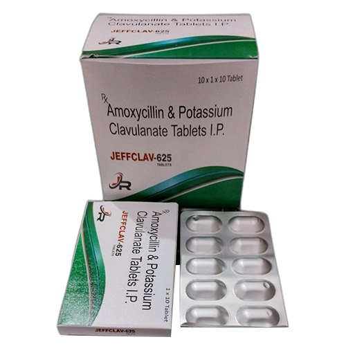 Amoxycillin And Potassium Clavulanate Tablets IP - 10 x 10 Strips, General Medicines for Adults | Easy to Swallow, Store in Cool Place, Follow Dosage Guidelines