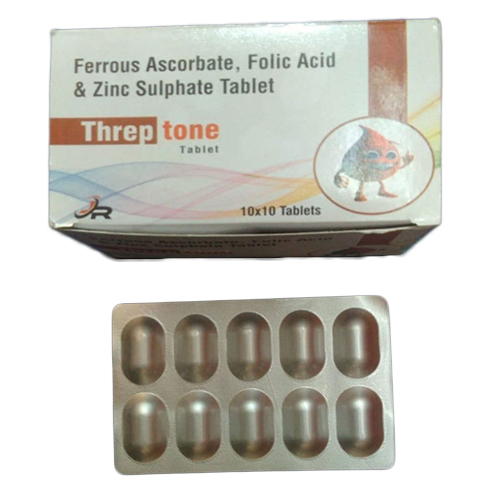 Ferrous Ascorbate Folic Acid And Zinc Sulphate Tablets - Drug Type: General Medicines